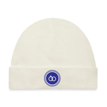 Eheringe Ring Hochzeit - Baby Premium Organic Mütze - Naturweiß - Vorne