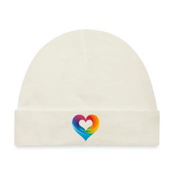 Liebe für LGBTQIA+ Community - Baby Premium Organic Mütze - Naturweiß - Vorne