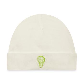 Ohr - Baby Premium Organic Mütze - Naturweiß - Vorne