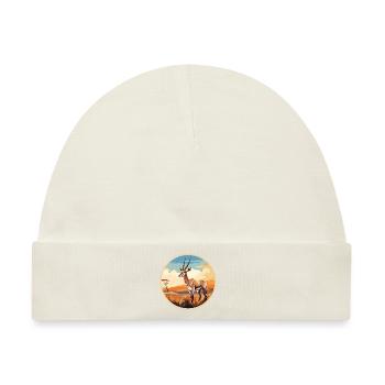 Oryx-Antilope - Baby Premium Organic Mütze - Naturweiß - Vorne
