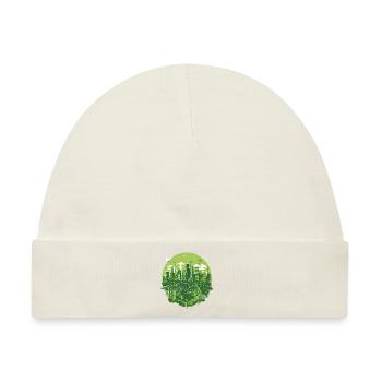 Urban Cyclist: Umweltfreundliche Städte in die Pedale treten - Baby Premium Organic Mütze - Naturweiß - Vorne