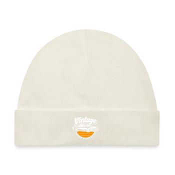 Oldtimer Vintage Wertvoll - Baby Premium Organic Mütze - Naturweiß - Vorne