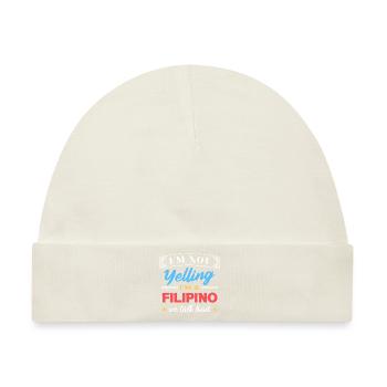 Lustiger sprechender Witz für philippinische - Baby Premium Organic Mütze - Naturweiß - Vorne