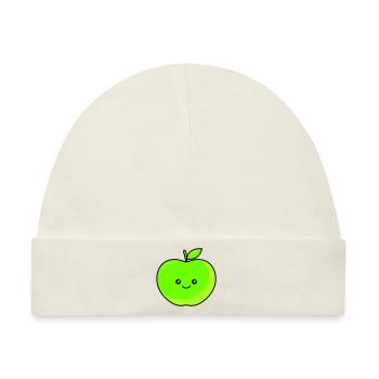apfel - Baby Premium Organic Mütze - Naturweiß - Vorne