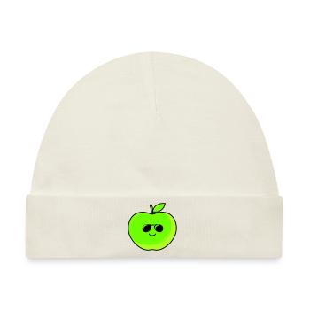 cooler apfel - Baby Premium Organic Mütze - Naturweiß - Vorne