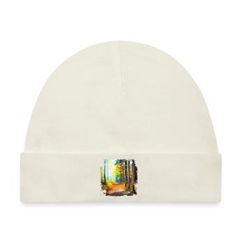 Forest🌳 - Baby Premium Organic Mütze - Naturweiß - Vorne