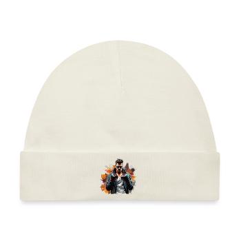 K.O. | Boxershorts im Graffiti-Stil - Baby Premium Organic Mütze - Naturweiß - Vorne