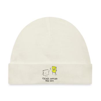 Think outside the box - Baby Premium Organic Mütze - Naturweiß - Vorne