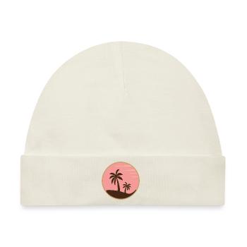 PALM BEACH BADGE - Baby Premium Organic Mütze - Naturweiß - Vorne