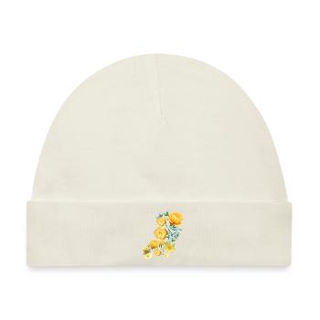 Rosen, Blumen,blume, floral, blume - Baby Premium Organic Mütze - Naturweiß - Vorne