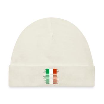 Italien Fahne Vintage Italienische Fahne Used Look - Baby Premium Organic Mütze - Naturweiß - Vorne
