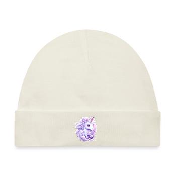 Süßes Einhorn - Baby Premium Organic Mütze - Naturweiß - Vorne