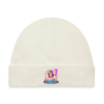 Meerjungfrau - Baby Premium Organic Mütze - Naturweiß - Vorne