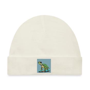 Turtle Fieber - Baby Premium Organic Mütze - Naturweiß - Vorne