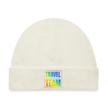 Travel Team - Baby Premium Organic Mütze - Naturweiß - Vorne