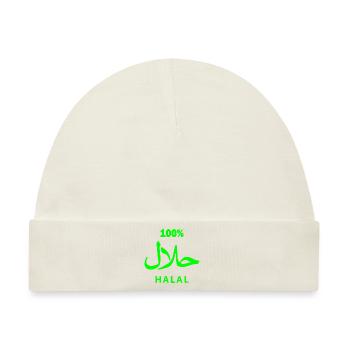 Halal - Baby Premium Organic Mütze - Naturweiß - Vorne