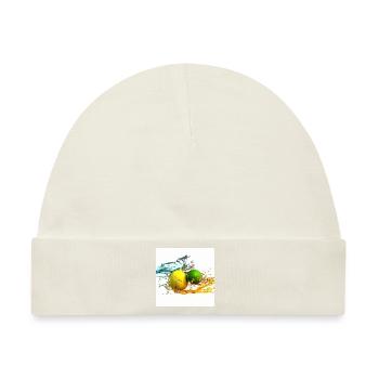 Zitrusfrüchte Splash - Baby Premium Organic Mütze - Naturweiß - Vorne