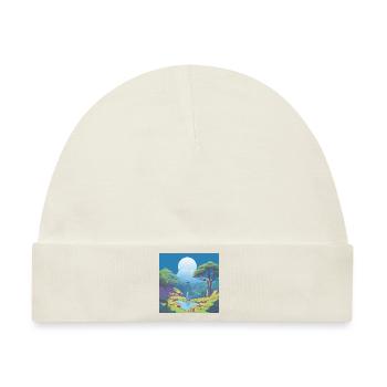 Mondbeobachtung - Baby Premium Organic Mütze - Naturweiß - Vorne