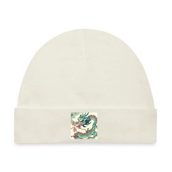 Myth - Chinesischer Drache - Baby Premium Organic Mütze - Naturweiß - Vorne
