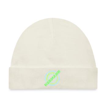 Geschenk für HerMANn - Baby Premium Organic Mütze - Naturweiß - Vorne