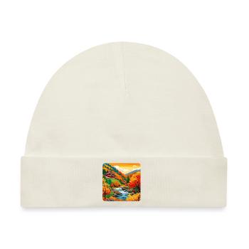 Bunte Herbstlandschaft - Baby Premium Organic Mütze - Naturweiß - Vorne