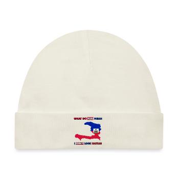 Haiti Haitian Flagge Ayiti Haitianer I Geschenk - Baby Premium Organic Mütze - Naturweiß - Vorne