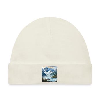 Gletscher Eis Landschaft Alaska - Baby Premium Organic Mütze - Naturweiß - Vorne