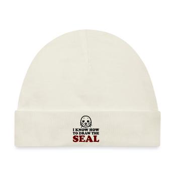 The Seal - Baby Premium Organic Mütze - Naturweiß - Vorne