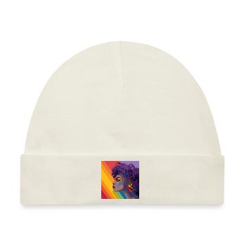 Rainbow Women - Baby Premium Organic Mütze - Naturweiß - Vorne