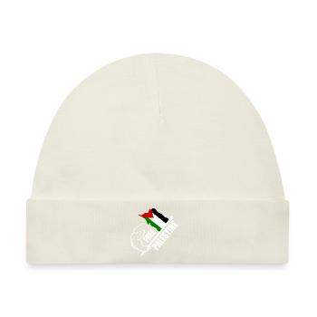 Free palestine - Baby Premium Organic Mütze - Naturweiß - Vorne