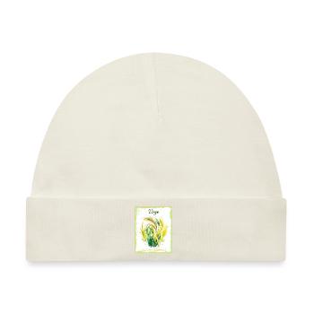 Sternzeichen in Aquarell: Jungfrau die Erntehelferin - Baby Premium Organic Mütze - Naturweiß - Vorne