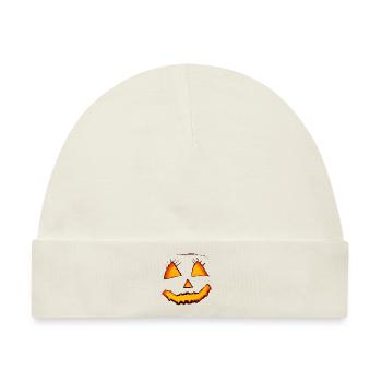 Pumpkin Halloween - Baby Premium Organic Mütze - Naturweiß - Vorne