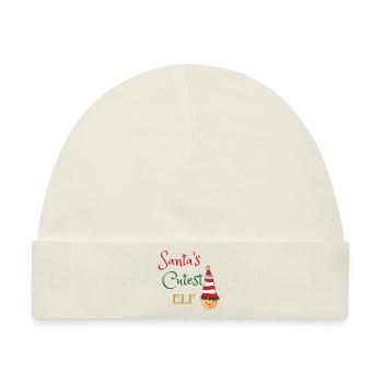Weihnachtself - Baby Premium Organic Mütze - Naturweiß - Vorne