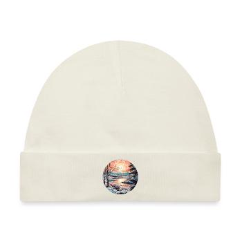 Winterlandschaft - Baby Premium Organic Mütze - Naturweiß - Vorne