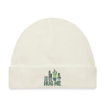 HUG ME / Kaktus - Baby Premium Organic Mütze - Naturweiß - Vorne