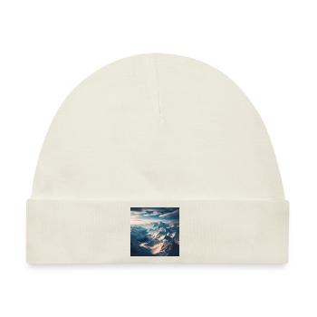 Berglandschaft - Baby Premium Organic Mütze - Naturweiß - Vorne
