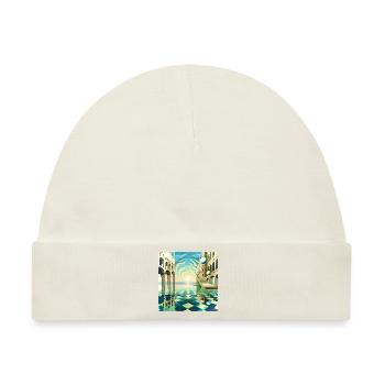 Fata Morgana-Metropole - Baby Premium Organic Mütze - Naturweiß - Vorne
