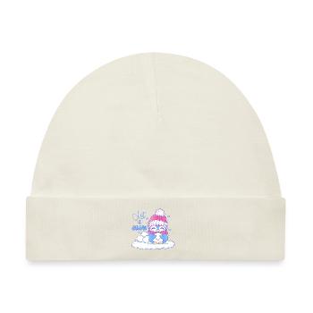 Let It Snow - Baby Premium Organic Mütze - Naturweiß - Vorne