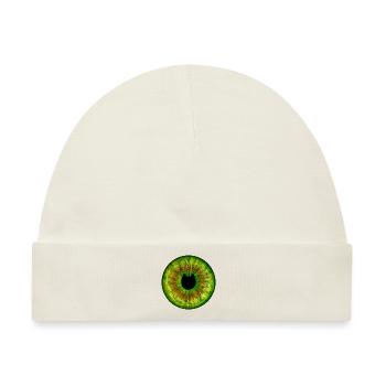 Du bist purrfect in meinen Augen - Baby Premium Organic Mütze - Naturweiß - Vorne