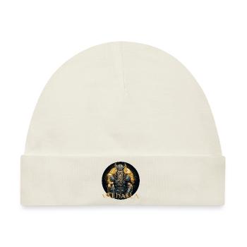 Wikinger Valhalla Nordmann Design, Wikinger Fans - Baby Premium Organic Mütze - Naturweiß - Vorne