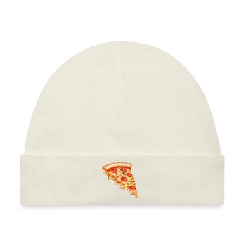 Lustiger Pizzaflüsterer Feinschmecker Pizzastück - Baby Premium Organic Mütze - Naturweiß - Vorne