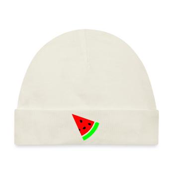 Wassermelone - Baby Premium Organic Mütze - Naturweiß - Vorne