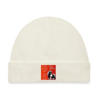 Donner Motto-Shirt - Baby Premium Organic Mütze - Naturweiß - Vorne