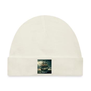 Piratenschiff - Baby Premium Organic Mütze - Naturweiß - Vorne