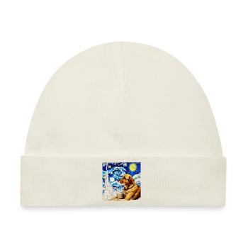 Deutscher Schäferhund Lustiger Hund Beliebtes - Baby Premium Organic Mütze - Naturweiß - Vorne