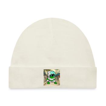 ninjas cash - Baby Premium Organic Mütze - Naturweiß - Vorne