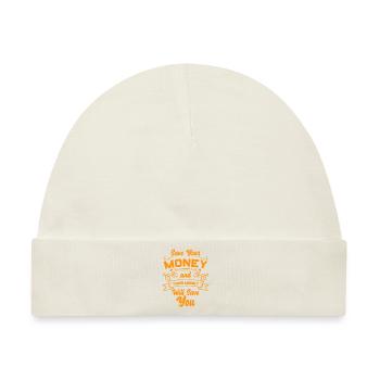 Reichtum Millionär Dollar - Baby Premium Organic Mütze - Naturweiß - Vorne