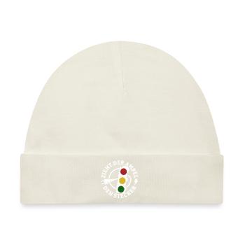 Zieht der Ampel den Stecker - Spruch - Baby Premium Organic Mütze - Naturweiß - Vorne
