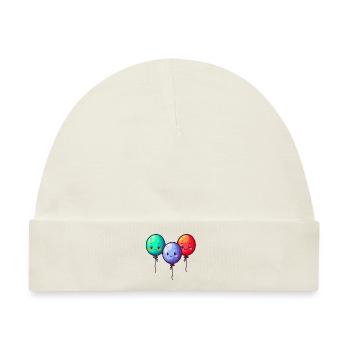 Ballons für Kinder - Baby Premium Organic Mütze - Naturweiß - Vorne