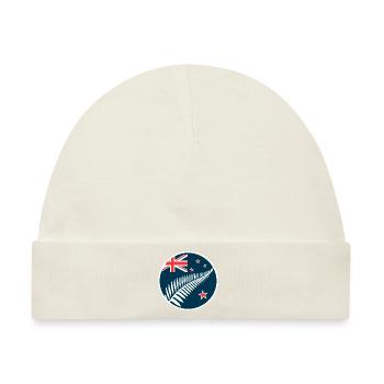 Neuseeland Aotearoa Kiwi 5 - Baby Premium Organic Mütze - Naturweiß - Vorne